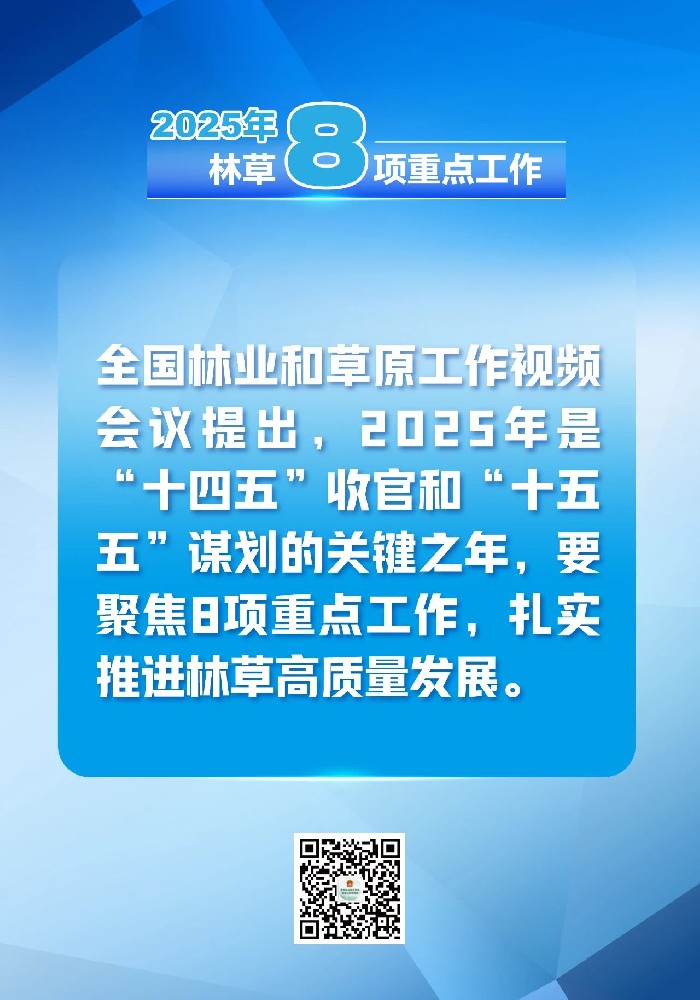 图解｜2025年林草8项沉点工作